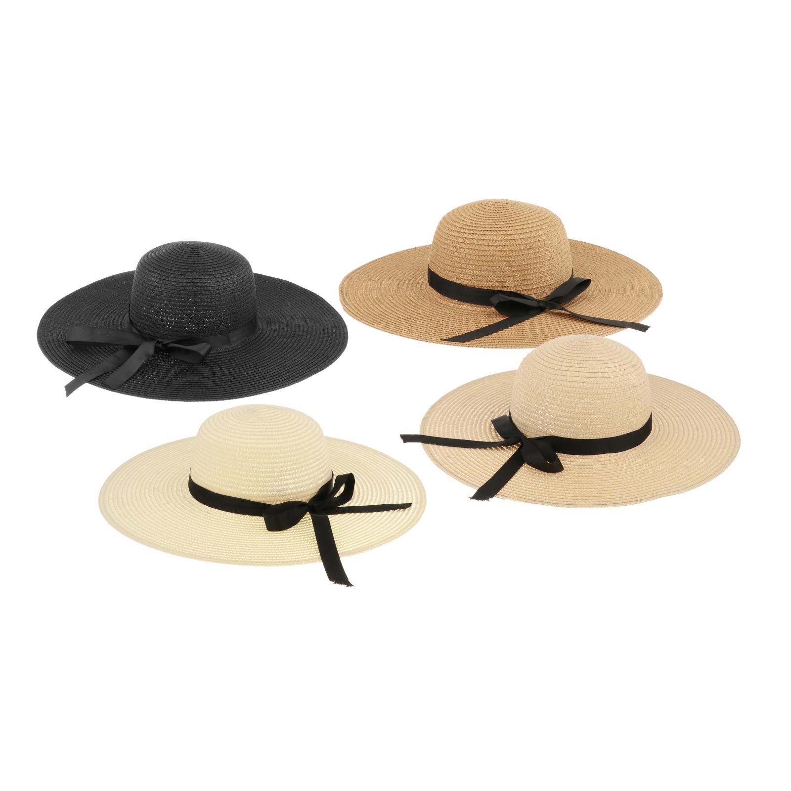 Hat Floppy Wide - Kadın Yazlık Hasır Şapka Vizör Katlanabilir