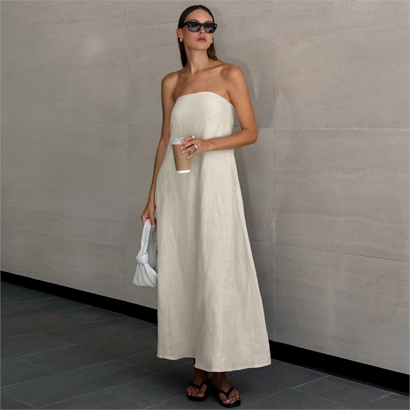 Moda Zarif Basit Tasarım Strap - Linen Dress Wrap incelemesi ve fiyatı