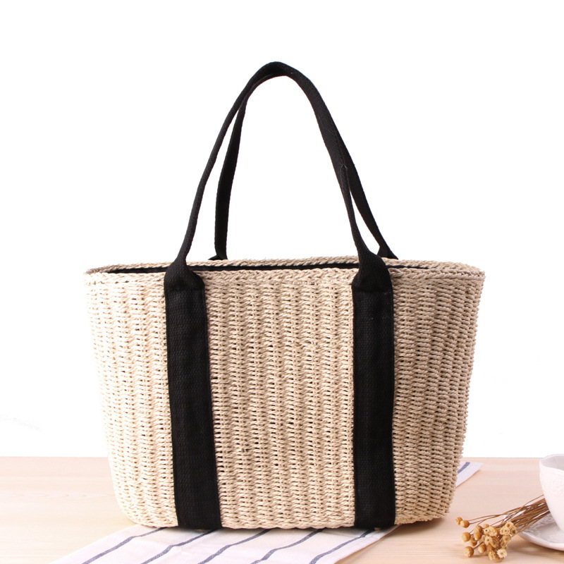 Trendy saman kadın büyük el ça - Crochet Bag Raffia incelemesi ve fiyatı