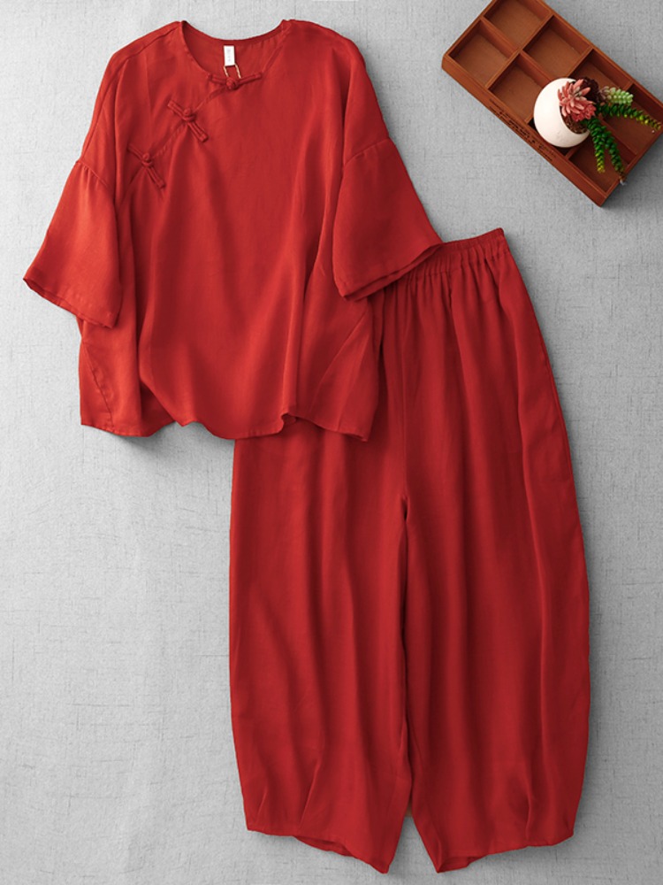 Yeni Çin Zen Tarzı Kadın Pamuk - Linen Pant Wide incelemesi ve fiyatı