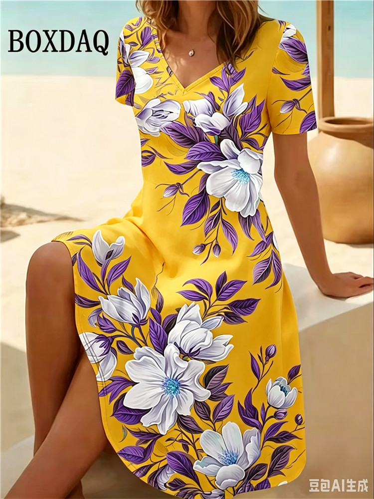 6XL Artı Boyutu Kadın Elbisele - Romper Floral Print incelemesi ve fiyatı