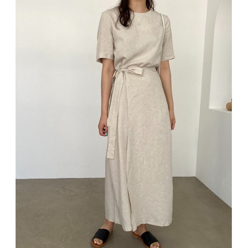 24 Yaşın Altındaki Genç Kadınl - Linen Dress Wrap incelemesi ve fiyatı