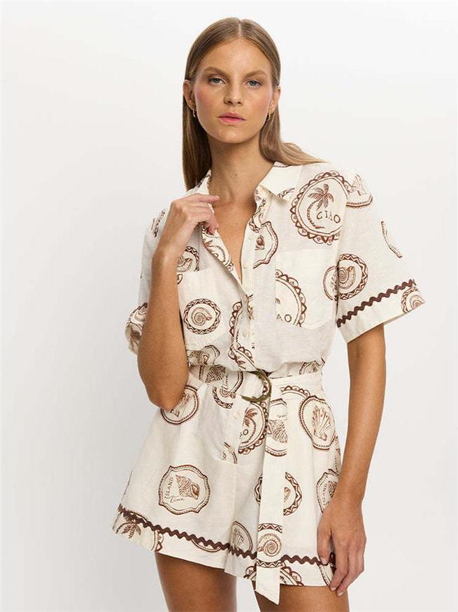 Zarif Çiçek Baskılı Keten Sarı - Linen Dress Wrap incelemesi ve fiyatı
