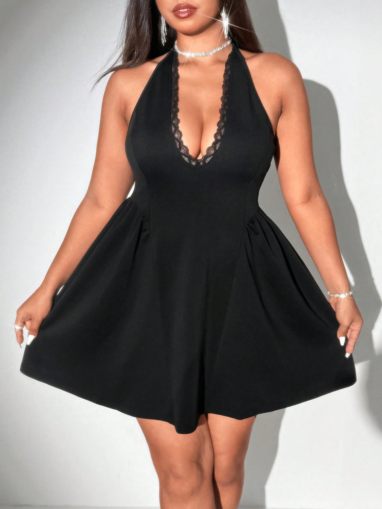 Artı Boyutu Kadın Halter Siyah - Maxi Dress Halter incelemesi ve fiyatı